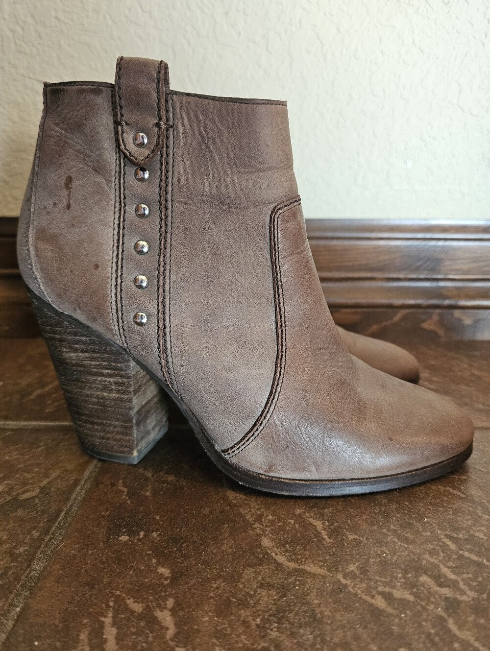 Coach Haven Heeled Ankle Boots Leather 7.5